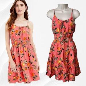 Loft Floral Orange Sundress